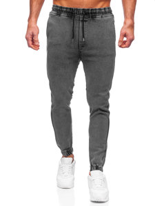 Men's Denim Joggers Black Bolf 0026