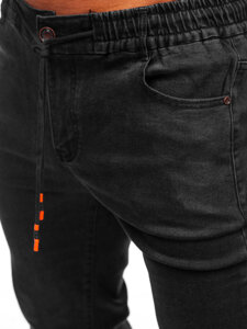 Men's Denim Joggers Black Bolf 9101