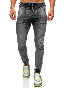 Men's Denim Joggers Black Bolf KA1860