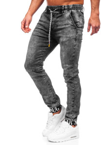 Men's Denim Joggers Black Bolf TF110