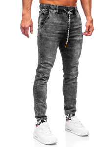 Men's Denim Joggers Black Bolf TF110