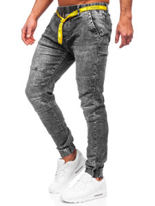 Men's Denim Joggers Black Bolf TF115