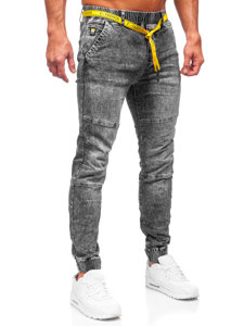 Men's Denim Joggers Black Bolf TF115