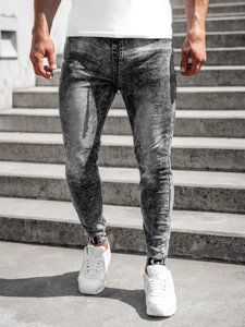 Men's Denim Joggers Graphite Bolf KA1131-6