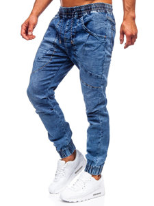 Men's Denim Joggers Navy Blue Bolf K10001-1