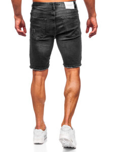 Men's Denim Shorts Black Bolf 0386