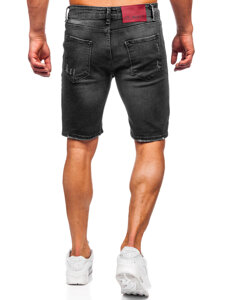 Men's Denim Shorts Black Bolf 0393