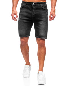 Men's Denim Shorts Black Bolf 0490