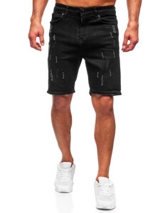 Men's Denim Shorts Black Bolf 0621