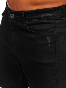 Men's Denim Shorts Black Bolf 0622