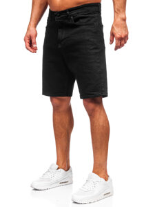 Men's Denim Shorts Black Bolf 0624