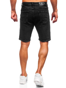 Men's Denim Shorts Black Bolf 0626