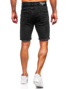 Men's Denim Shorts Black Bolf 0627