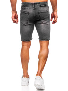 Men's Denim Shorts Black Bolf 0676