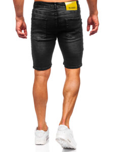 Men's Denim Shorts Black Bolf 0746