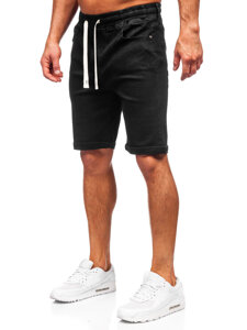 Men's Denim Shorts Black Bolf 8108