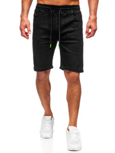 Men's Denim Shorts Black Bolf 8109