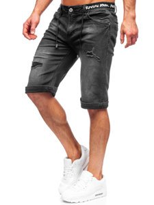 Men's Denim Shorts Black Bolf K15002-2