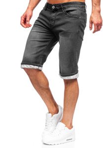 Men's Denim Shorts Black Bolf K15004-2