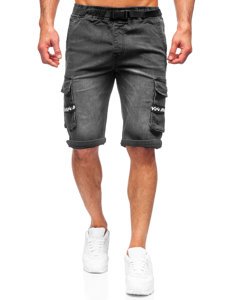 Men's Denim Shorts Black Bolf K15008-2