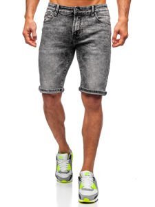 Men's Denim Shorts Black Bolf KG3753