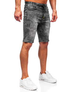 Men's Denim Shorts Black Bolf TF174