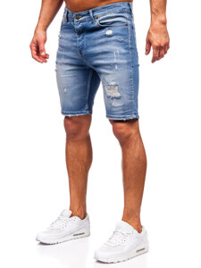 Men's Denim Shorts Blue Bolf 0367