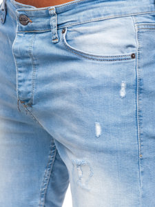 Men's Denim Shorts Blue Bolf 0468