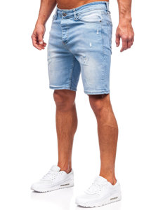 Men's Denim Shorts Blue Bolf 0468