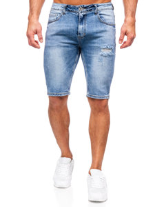 Men's Denim Shorts Blue Bolf KG3916