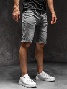 Men's Denim Shorts Graphite Bolf MP0277GCA1