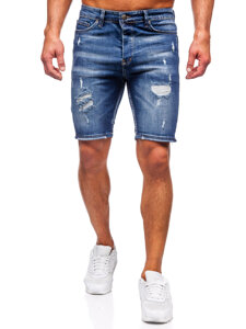 Men's Denim Shorts Navy Blue Bolf 0368