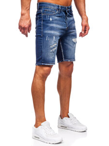 Men's Denim Shorts Navy Blue Bolf 0368