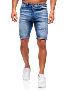 Men's Denim Shorts Navy Blue Bolf 0369