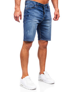 Men's Denim Shorts Navy Blue Bolf 0423