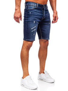 Men's Denim Shorts Navy Blue Bolf 0438