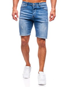 Men's Denim Shorts Navy Blue Bolf 0466