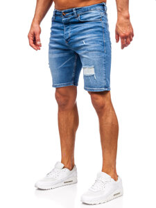 Men's Denim Shorts Navy Blue Bolf 0476