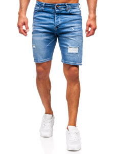 Men's Denim Shorts Navy Blue Bolf 0476