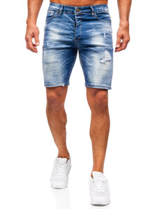 Men's Denim Shorts Navy Blue Bolf 0581