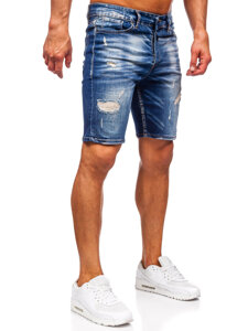 Men's Denim Shorts Navy Blue Bolf 0582