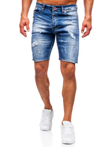 Men's Denim Shorts Navy Blue Bolf 0583