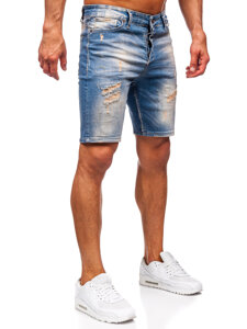 Men's Denim Shorts Navy Blue Bolf 0585