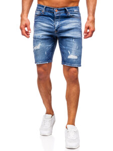 Men's Denim Shorts Navy Blue Bolf 0588