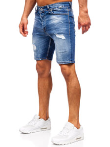 Men's Denim Shorts Navy Blue Bolf 0596