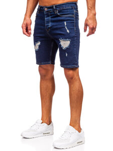 Men's Denim Shorts Navy Blue Bolf 0766