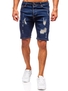 Men's Denim Shorts Navy Blue Bolf 0785