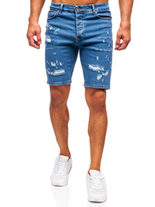 Men's Denim Shorts Navy Blue Bolf 0792