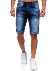 Men's Denim Shorts Navy Blue Bolf 3001