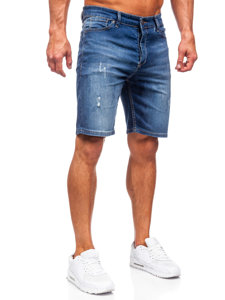 Men's Denim Shorts Navy Blue Bolf 5819